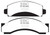 EBC DP41241R Yellowstuff Front Brake Pads, Chevrolet C30 (JB8) 1974-1980