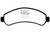 EBC DP41256R Yellowstuff Front Brake Pads, Chevrolet Blazer 4.3 2WD 1998-2005