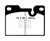 EBC 79-88 Porsche 924 2.0 Turbo Redstuff Rear Brake Pads
