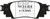 EBC DP23080 Greenstuff 2000 Rear Brake Pads, Lexus ES250 2.5L 2021+