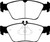 EBC 99-01 Mercedes-Benz C230 (W202) 2.3 Redstuff Front Brake Pads