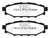 EBC Racing 17-23 Subaru Impreza 2.0L Rear RP-1 Brake Pads