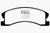 EBC DP61664 Greenstuff 6000 Elite Front Brake Pads, Jeep Grand Cherokee 4.0 (Akebono) 1999-2004