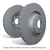 EBC RK462 RK Series 280mm Front Brake Rotor (Pair), Saab 9000 2.0 1990-1998