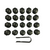 Genuine Volvo 31660916 Genuine Volvo Wheel Bolt Cover Kit, Tech Matte Grey