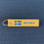 ViVA Performance Sweden Jet Tag Key Chains Fromswedenwithlov, Made in Sweden Yellow