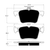 Porterfield AP1761 R4-S Rear Brake Pad, 2015-2020 Audi A3 / 2019-2020 Volkswagen Jetta