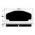 Porterfield AP273 R4-S Front Brake Pad, Honda Accord 1.8L Base Organic Brakes 1985