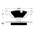 Porterfield AP279 R4-S Rear Brake Pad, BMW 325 2.7L 1986-1987