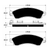 Porterfield AP412 R4-S Front Brake Pad, 1994-2004 Mustang Cobra / 1988-1995 Corvette 5.7L / 1988-1992 Camaro w/ HD Brakes