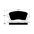 Porterfield AP721 R4-S Front Brake Pad, 2002-2003 WRX / 1998-2001 Impreza / 1997-2002 Legacy 2.5L / 1998-2002 Forester 2.5L D721 Brake