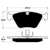 Porterfield AP946 R4-S Front Brake Pad, BMW 330Ci 3.0L Base 2001-2005