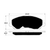 Porterfield AP866 R4-S Front Brake Pad, Eclipse GT 2000-2005