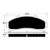 Porterfield AP652 R4-S Front Brake Pad, Ford Explorer 4.0 2WD 1995-2001
