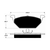 Porterfield AP768 R4-S Front Brake Pad, Volkswagen Beetle 2.0 2000-2005