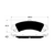 Porterfield AP834 R4-S Rear Brake Pad, Cadillac Escalade 5.3 (PBR rear caliper) 2002