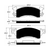 Porterfield APD-52 R4-S Front Brake Pad, Buick Apollo 4.1 1973-1974