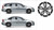 Volvo Genuine Wheels 30672920 18x7.5 Atreus Wheel, Diamond Cut/Dark Grey
