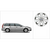 Volvo Genuine Wheels 30756597 17x7 Spartes Wheel, Silver Stone