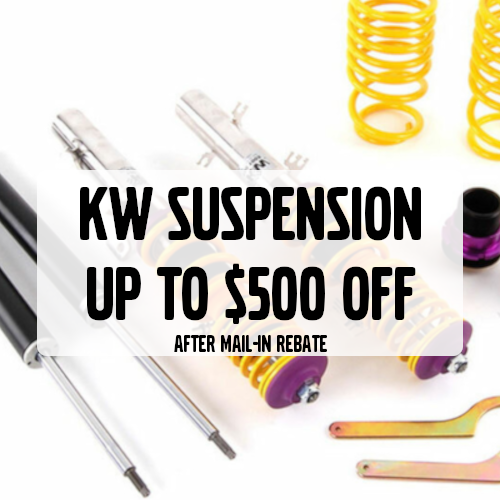 KW Suspension up to $500 off after mail-in rebate