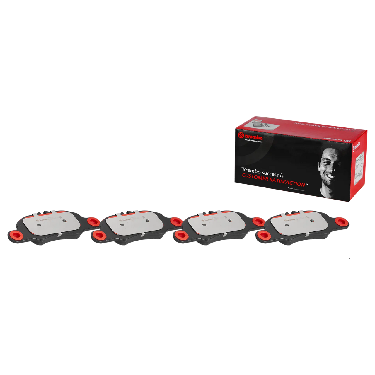Brembo P65018N Premium NAO Ceramic Front Brake Pads, Porsche 718