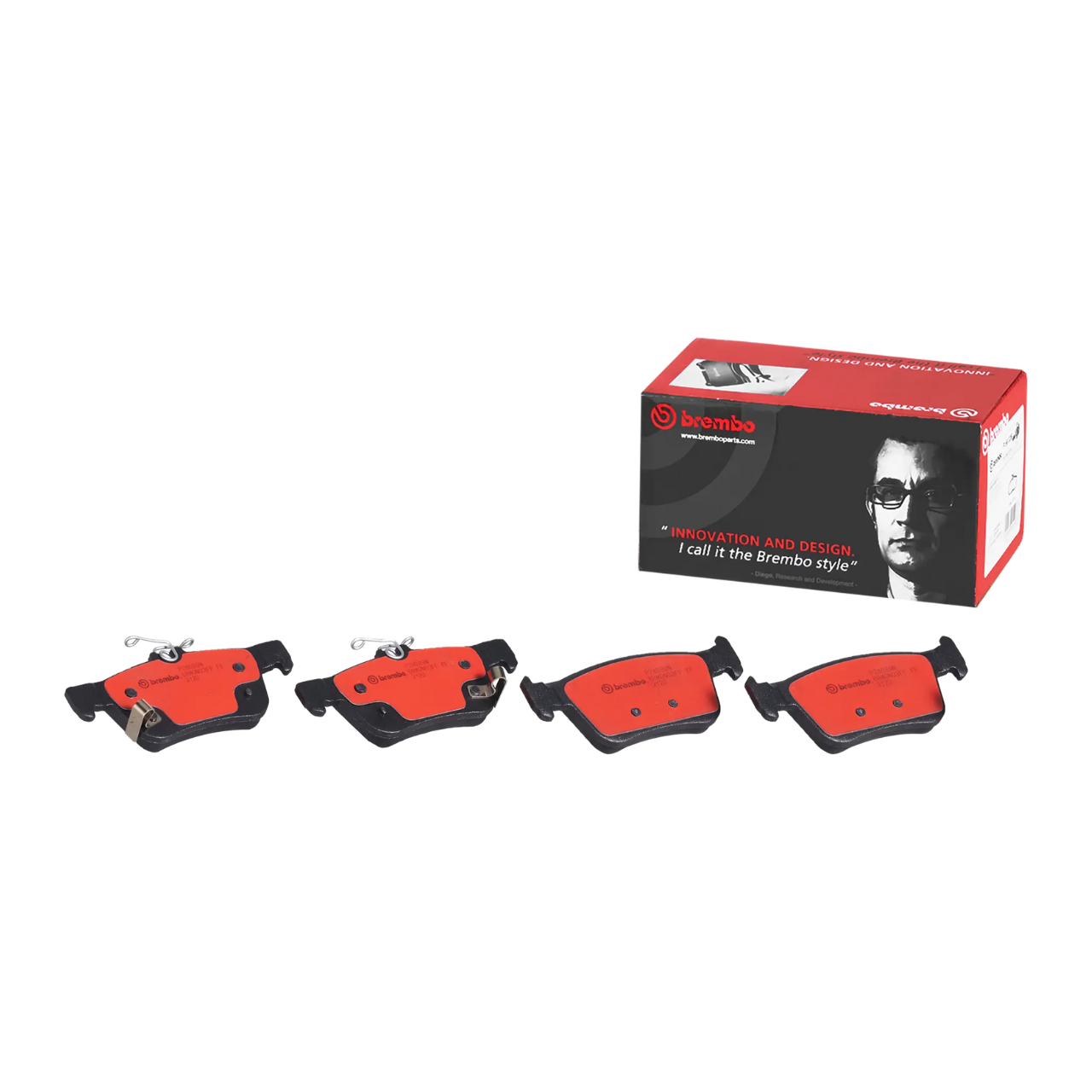 Brembo P28089N Premium NAO Ceramic Rear Brake Pads, Acura RDX 2019