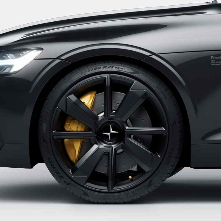 テル　POLA Genuine Polestar Matte Black Diamond Cut Alloy Wheel, 21x10