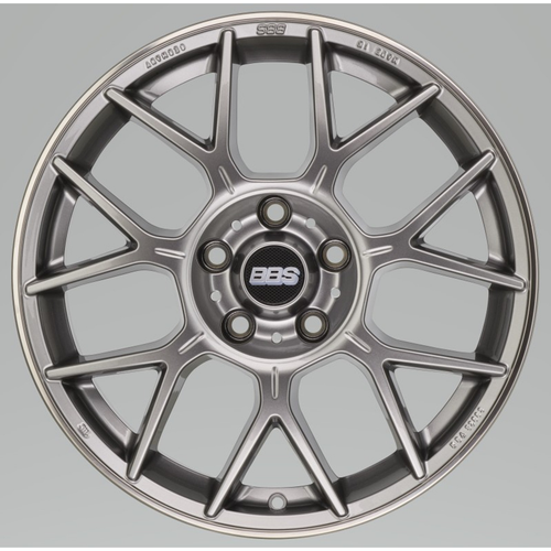 BBS XR 19x8.5 5x108 ET43 Platinum Gloss -70mm PFS/Clip Required