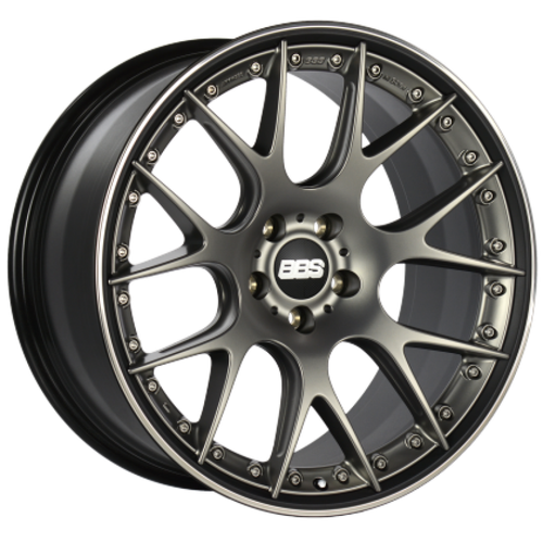BBS CH-RII Wheel 21x9 +40 5x108 Platinum Black w/ Rim Protector