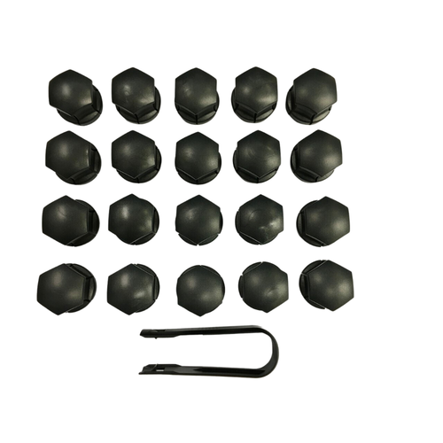 Genuine Volvo Wheel Bolt Cover Kit, Tech Matte Grey
