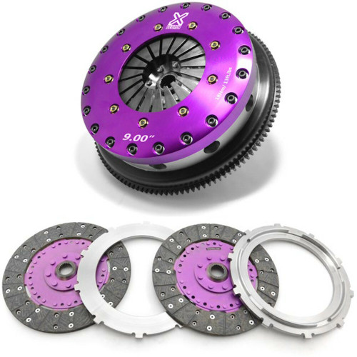 XClutch Twin-Disc Solid Organic Clutch Kit with Flywheel | 2008-2010 BMW 135i (XKBM23595-2G)