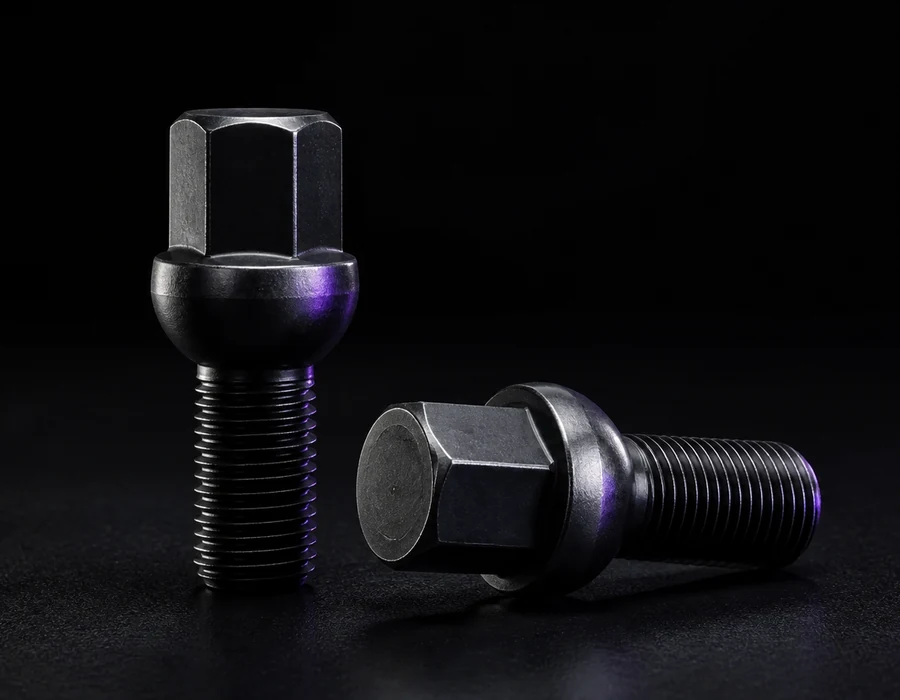 H and R rounded ball-seat wheel bolts