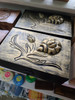 Golden Rose Antique Finish Wooden Box 5x8"