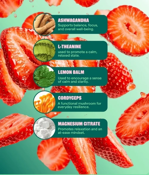 Adaptogen-Powered THC free calming gummies
