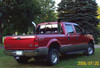 Chrome 6" Turn Out Stacks Curved Top 6" x 36" with 5" OD Base on Black Cloud Diesel customer truck.