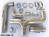 Grand Rock Dual Stack Installation Kit Universal T-Pipe Bed Kit for 5" exhaust with 6" Stacks