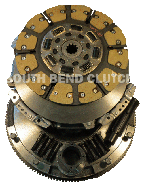 Ford 400HP Clutch With Solid Mass Flywheel 1950-64DFK South Bend Clutch 6.4L Ford 2007.5-2010