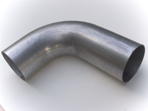 Aluminized 5" Through-bed Elbow with one 5" Aluminized Exhaust Clamp