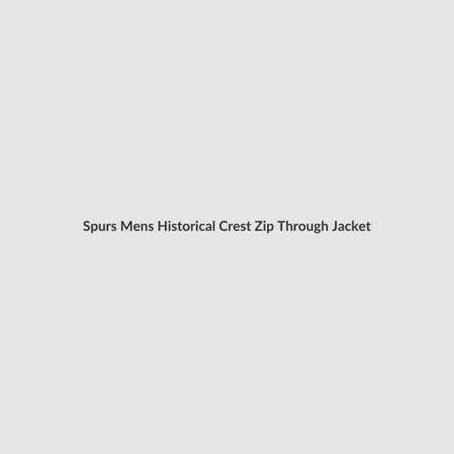 Spurs Mens Historical Crest Zip Through Jacket