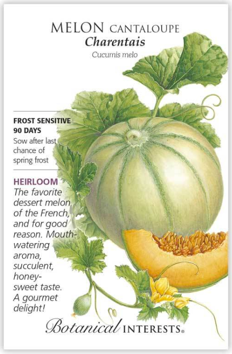 Botanical Interests Charentais Cantaloupe Melon Seeds - Thumbnail 2