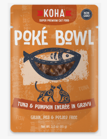 Koha Cat Poke Bowl Pouch Tuna & Pumpkin 3oz Growing Trade Pet & Plant