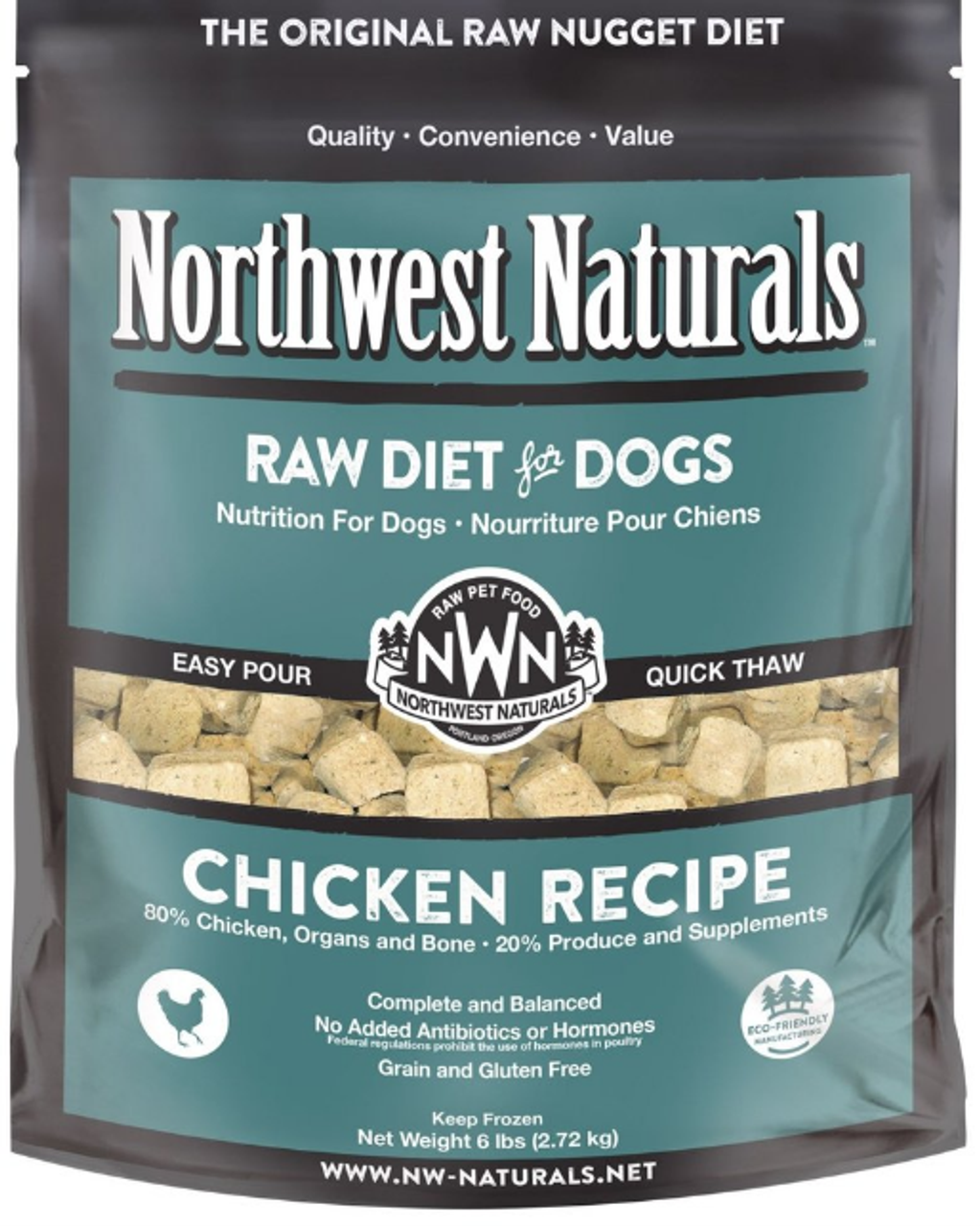 northwest naturals frozen dog food