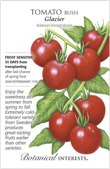 Botanical Interests Tomato Bush Glacier Seeds