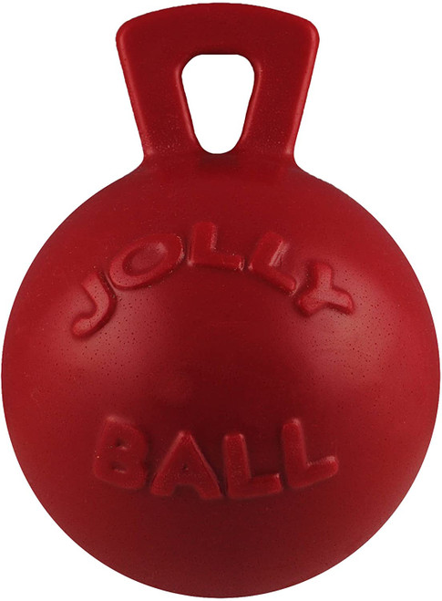 Jolly Pets Tug-n-Toss Heavy Duty Dog Toy Ball with Handle
Size:8 Inches/Large
Color:Red