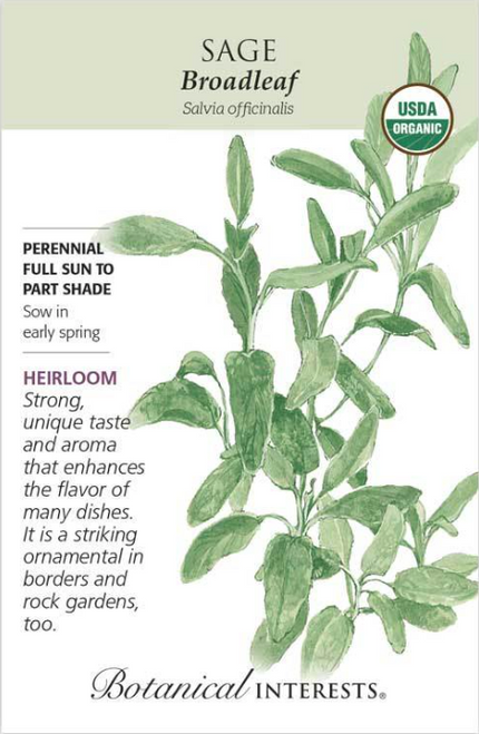 Botanical Interests Sage Broadleaf Organic