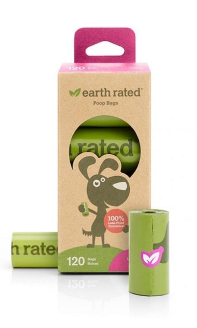 Earth Rated Poop Bags SCENTED Lavender 120 ct Refill