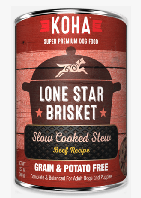 Koha Dog Can Lone Star Brisket Stew GF 12.7 oz