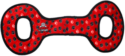 TUFFY - World's Tuffest Soft Dog Toy - Ultimate Tug-O-War - Squeakers - Multiple Layers. Made Durable, Strong & Tough. Interactive Play
Color:Red Paw