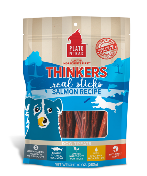 Thinkers Salmon Meat Stick Dog Treats