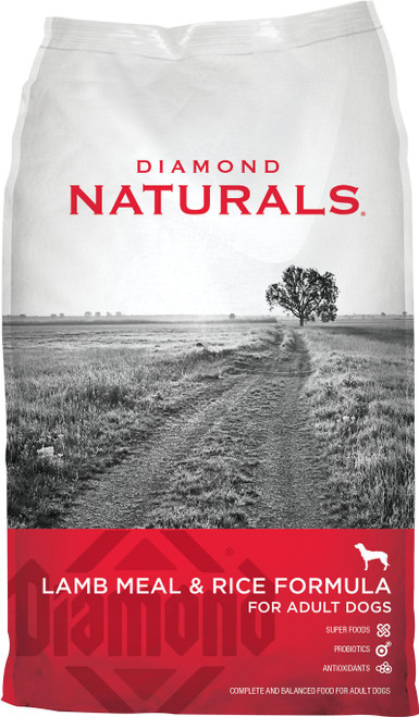 Made with ingredients of exceptional quality, Diamond Naturals provides complete, holistic nutrition for every pet. Each Diamond Naturals dry formula is enhanced with superfoods and guaranteed probiotics, for optimal nutrition and digestive support. Lamb protein and moderate levels of fat help support ideal body condition while providing the nutrients your dog needs to stay active day after day. Guaranteed levels of selenium and vitamin E ensure that your dog receives optimum antioxidant nutrition, while omega-6 and omega-3 fatty acids from superfoods help maintain healthy skin and a shiny coat.